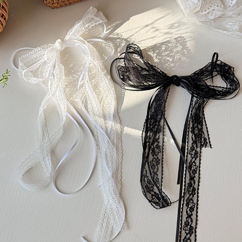 Delicate White Lace Ribbon For Hair Accessories And Crafting Polyester Ornamental Trim