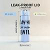 1PC Say Yes To New Adventures Text 750ml Color Plastic Sports Water Bottle Leakproof Flip Straw Lid Suitable for Sports Office Home Use