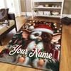 Gremlins Gizmo Custom Name Carpet Rug For Living Room Bedroom Home Sofa Decoration Kids Play Nonslip Floor Mat