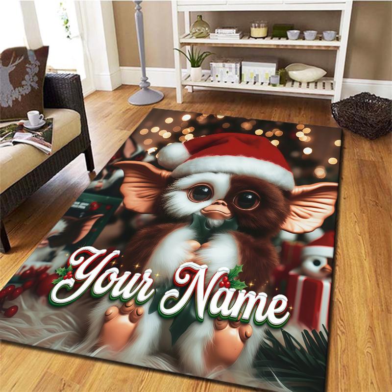 Gremlins Gizmo Custom Name Carpet Rug For Living Room Bedroom Home Sofa Decoration Kids Play Nonslip Floor Mat