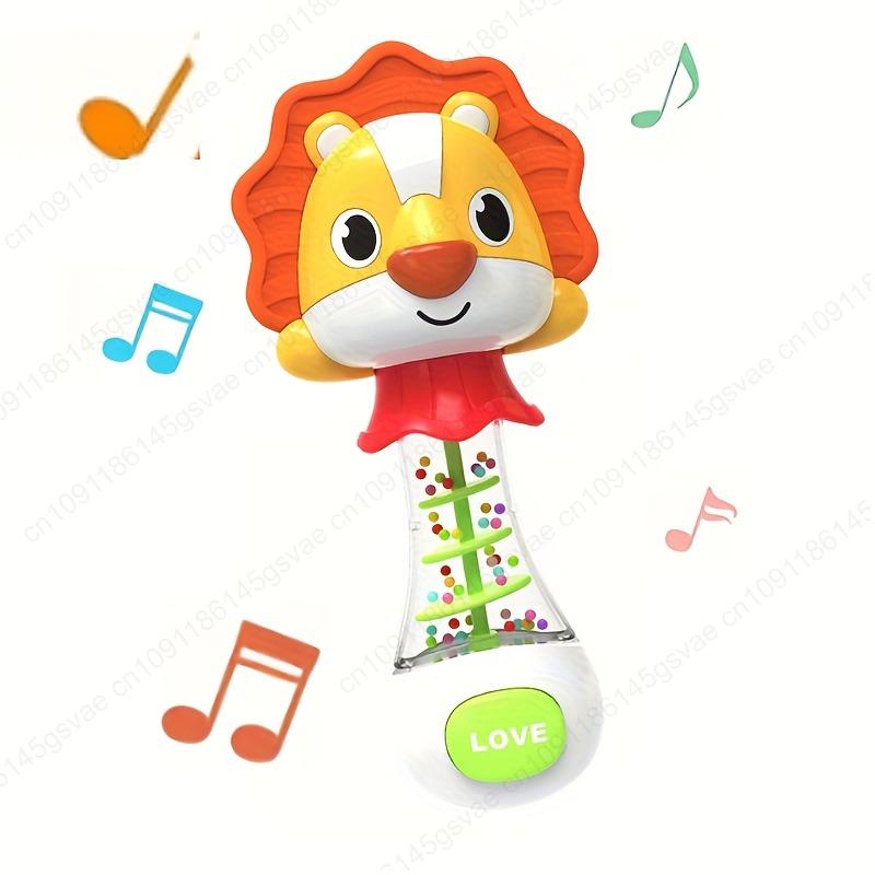 Cute animal Hand Cranked Bell - Early Childhood LearningToy That Enhances Grip Strength Promotes Visual And Auditory Development