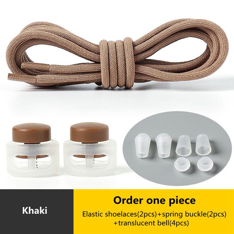 Elastic Round Lock Shoe Laces No Tie Shoelace Children's Sneakers Shoelaces Without Ties Kids Adult Laces for Shoes Shoestrings