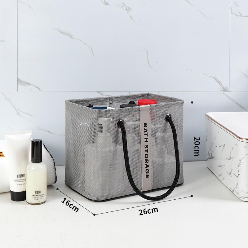 

Bath basket Bath basket Wash bag Men s travel business trip Bath storage basket Portable bathroom Waterproof сірий колір