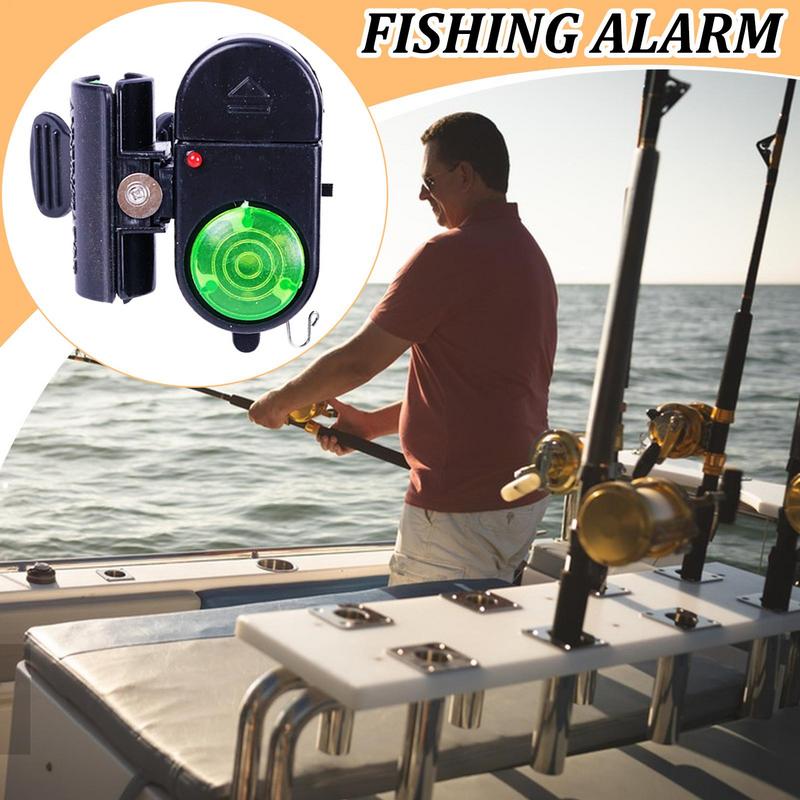 Fishing Alarm LED Fishing Rod Bells Alert For Fish Portable Sensitive Sound Biting Alert For Night Dark Boat Tackle Equipment