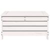 Garden Stool White 62x63.5x32 cm Solid Pine Wood