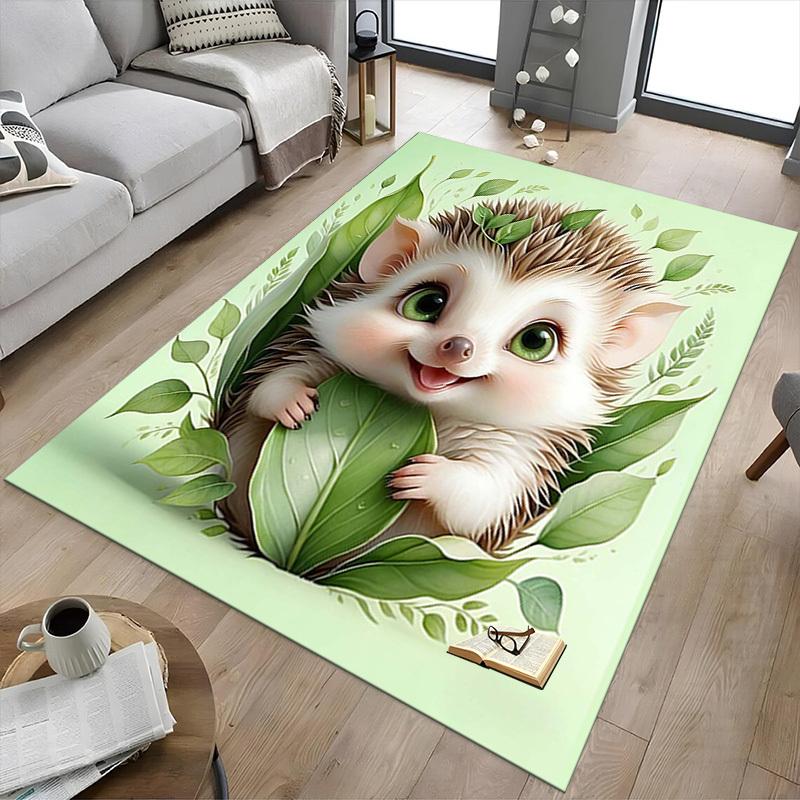 1PC Hedgehog Leaf Anti-slip Carpet, Suitable for Office, Bedroomand Playrooms. It Can Also Be Used As a Sofa Footrest cover-R111