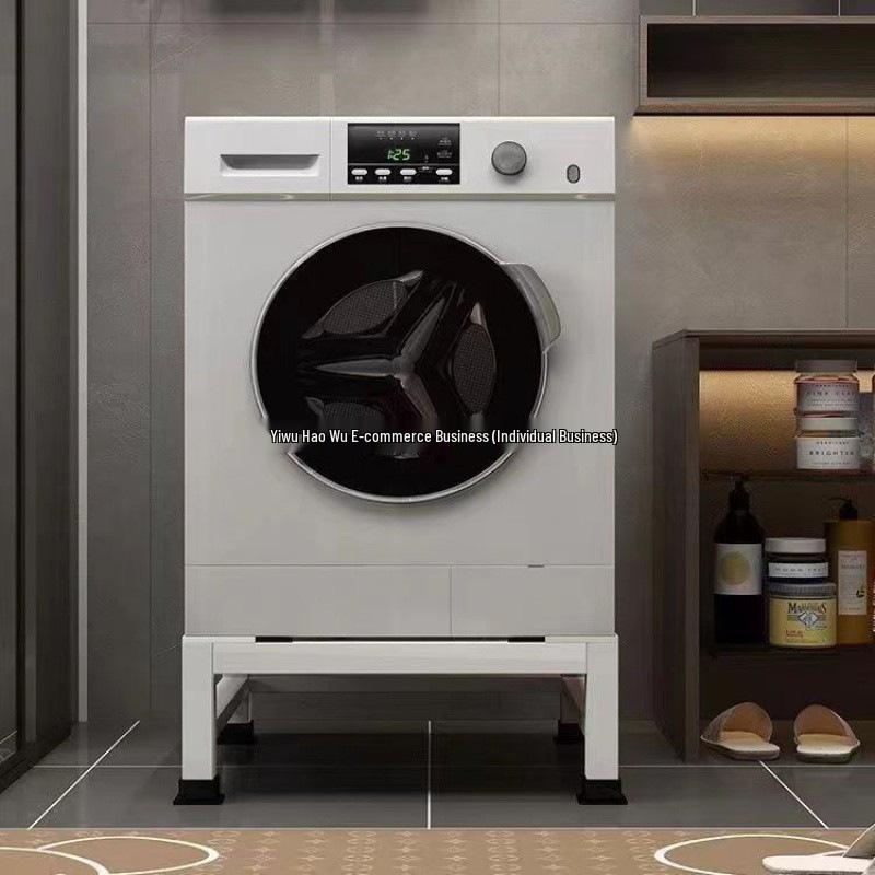 Uniwersalny stojak podstawowy do urządzeń AGD z kutego żelaza, z regulowaną wysokością, do pralki, lodówki, zmywarki i innych