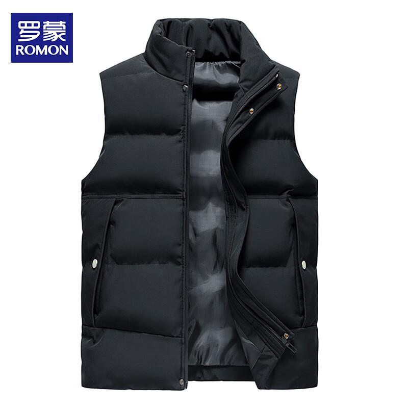 ROMON Men's Stand Collar Padded Vest