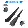 1 Pair Front Windshield Wrap Corner Trim Compatible for Nissan Rogue 2014-2020, Durable Plastic Black Left Right Windshield Wiper Cover