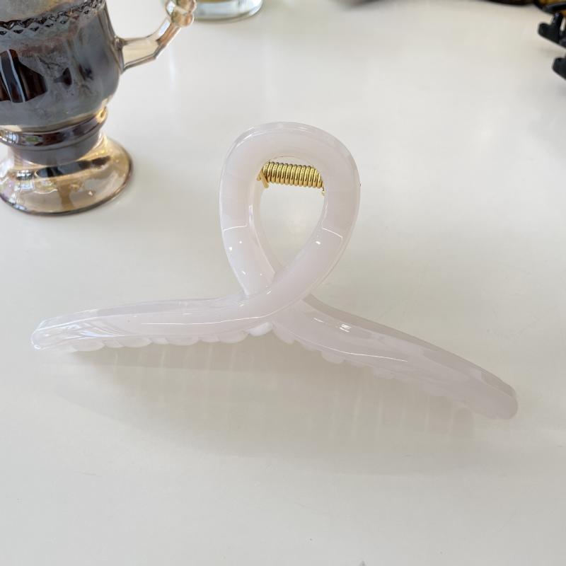 Hanger Hair Clip 15cm Minimalist Claw Clip for Thick Hair Non-Slip Updo Holder Geometric Hair Grip Accessory Jelly Colors Simple Design