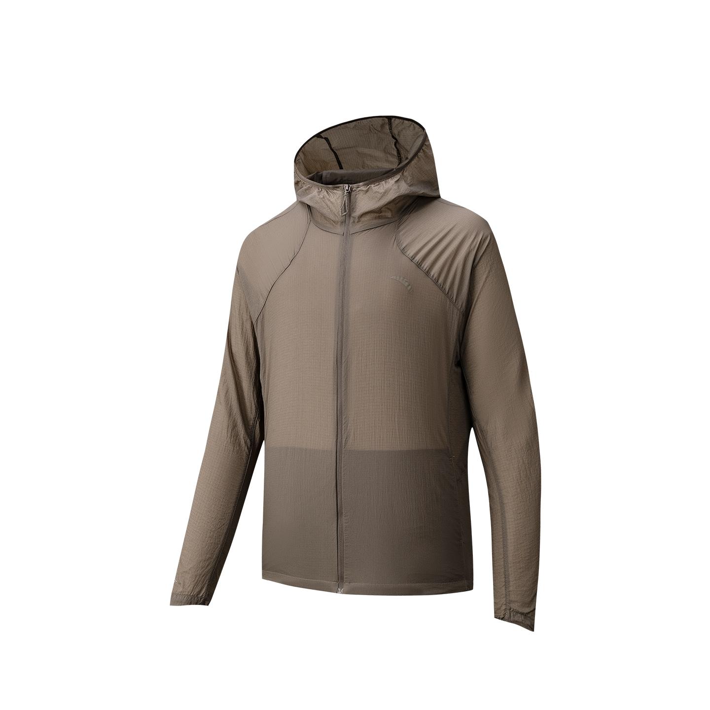 Anta Outdoor Camping Woven Sports Jacket Summer Thin Coat Men tops Earth-Brown 152626615-5 XS