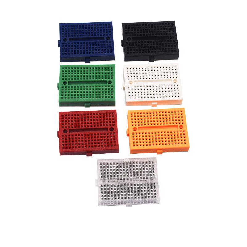 SYB-170 Mini High-Quality 170-Hole Breadboard - Colorful Splicing Universal Experimental Perforated Board