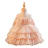 Girls' Princess Puffy Gauze Layered Cake Dress - Flower Girl/Birthday Party Outfit