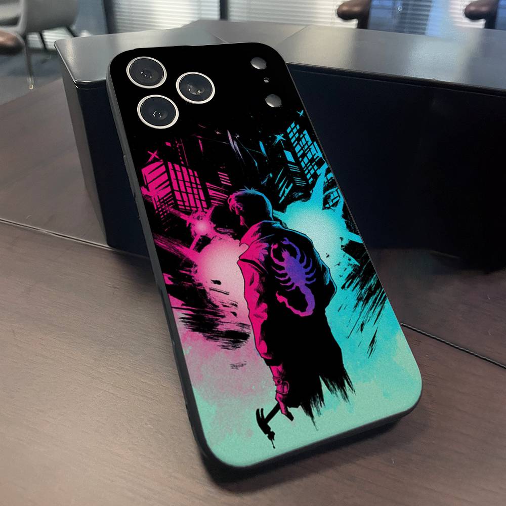 Movie Drive Ryan Gosling Phone Case For iPhone 17,16,15,14,13,12,11,Pro,Max,Plus,X,XS,SE4,E,Mini,Soft Black Case iPhone15