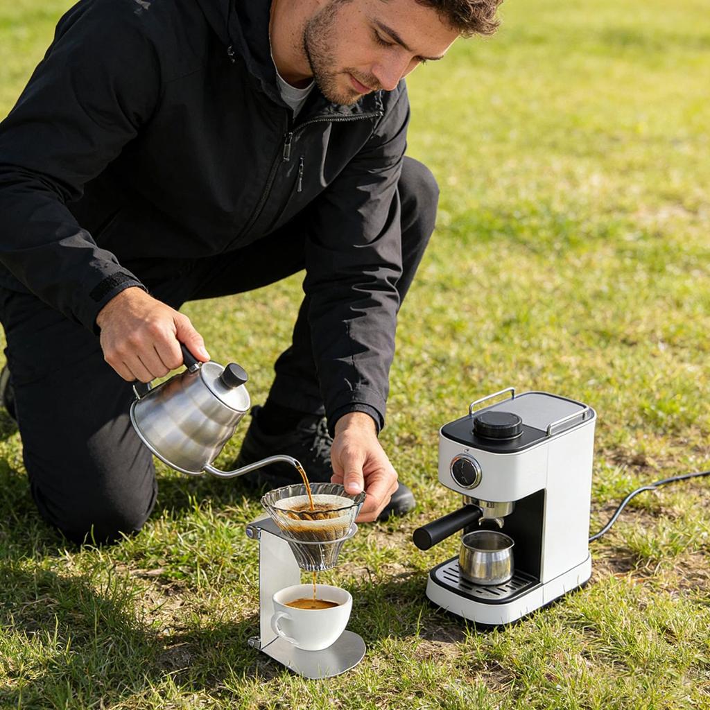 Stainless Steel Coffee Drip Holder Metal Pour Over Dripper Stand Espresso Coffee Machine Support Stand Cone Coffee Dripper Rack