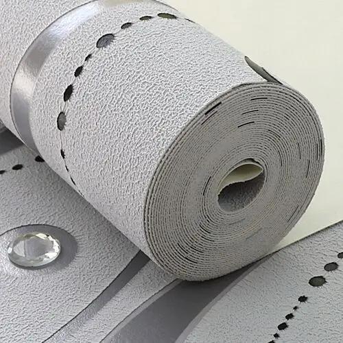 New Diamond Circle Deerskin Velvet TV Background Wallpaper 3D Embossed Wallpaper for Living Room Bedroom Home Decoration