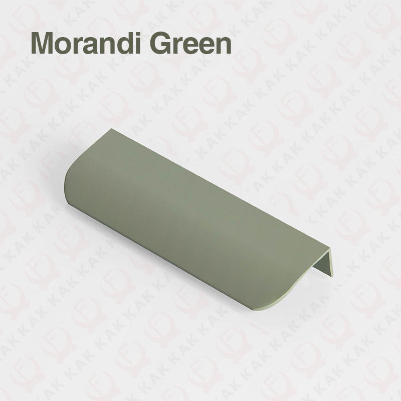 KAK Morandi Farebné Skryté Gombíky a Rukoväte do Skriniek Hliníková Zliatina Kuchynské Dvierka Skriniek Sťahovacie Dlhšia Nábytková Rukoväť Kovanie (green,Length 120mm) zelená