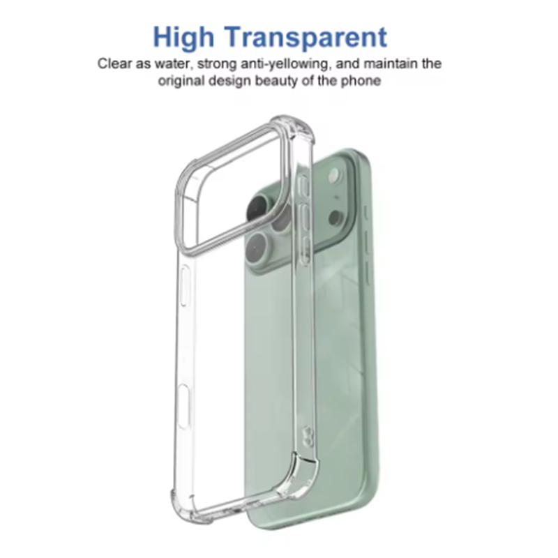 Αντικραδασμική Μαλακή Θήκη Για iPhone 17 Air Εξαιρετικά Λεπτή Σιλικόνη Διαφανής Διάφανη Πίσω Κάλυψη Για iPhone17 17Pro Max Λεπτή Θήκη