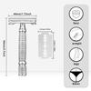 Durable And Safe Butterfly Open Tto Double Edge Metal Safety Razor Wet Shaving Kit For Men Women With 5 Pcs Blade And Mirrored Travel Case