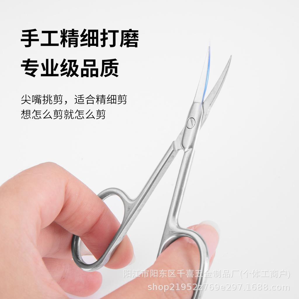 Russian Style 2.5mm Stainless Steel Scissors: Hangnail Remover, Nail Art & Portable Eyebrow Tool