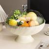Transparent Multifunctional Fruit & Snack Plate for Living Room Coffee Table