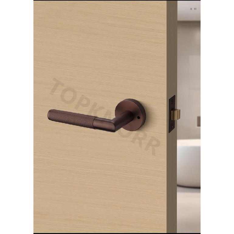 Bathroom Door Lock Indoor Bathroom 304 Stainless Steel Door Handle Wooden Door Bathroom Lock Privacy Door Lock Doorknob Bedroom
