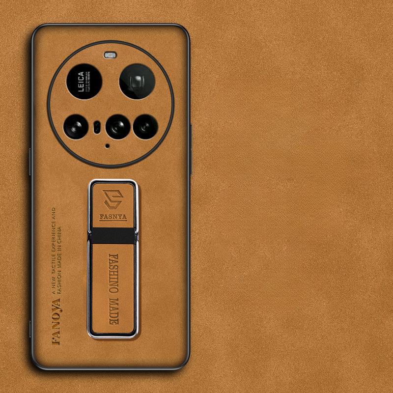 

Чохол для Xiaomi 15 Ultra Матовий Протиударний зі Шкіри PU Магнітна Підставка-Тримач Чохол для Xiaomi 15 Pro 14 Ultra 14T 13 Ultra Бампер для Телефону Протиударний Чохол for Xiaomi 14 Ultra коричневий