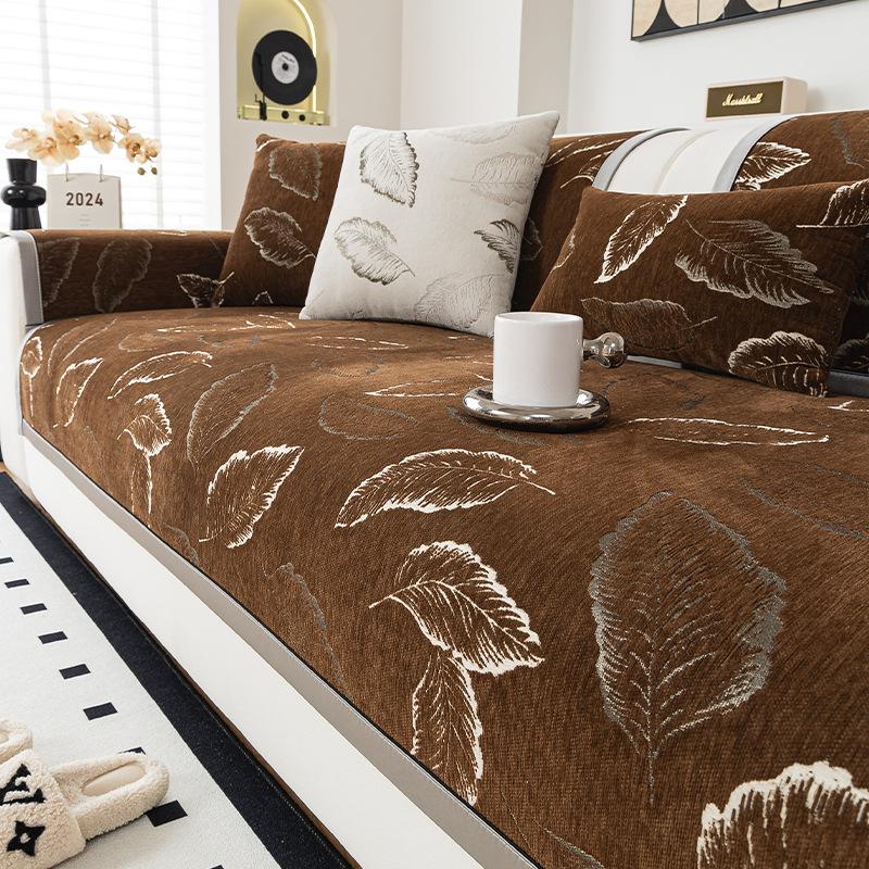 Nordic Wind Chenille Sofa Cushion  New Four-Season Universal Non-Slip Seat Cushion Non-Slip Sofa Cover Towel Cross-Border