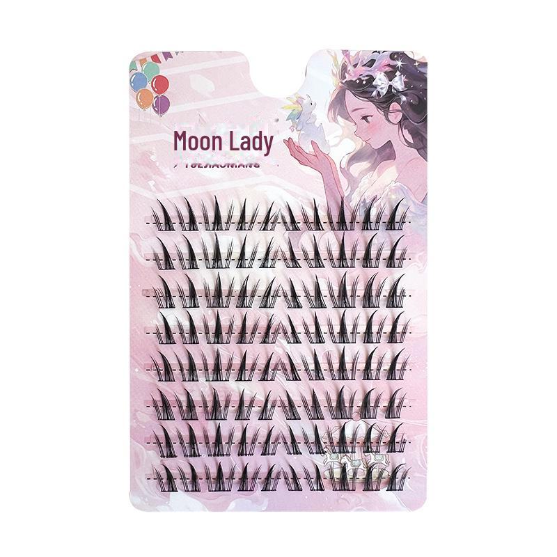 Yue Jiao Niang Sunflower Fox Series Natural Black Stem Eyelashes: Thick & Thin Beginner-Friendly Photogenic Lashes