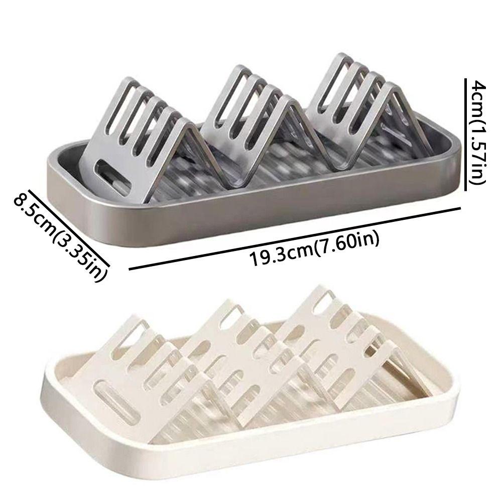 Porte-savon de salle de bain étanche Auto-vidant Support de rangement de cuisine Porte-savon en forme de W Restaurant