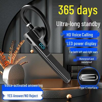 X6 Wireless Bluetooth Headset: In-Ear, Ear-Hook, ENC Noise Reduction, Bluetooth 5.3 for Driving