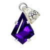 Beautiful Fancy 925 Sterling Silver CERTIFIED 42 Ct Tanzanite Gemstone Pendant AI-103-NS