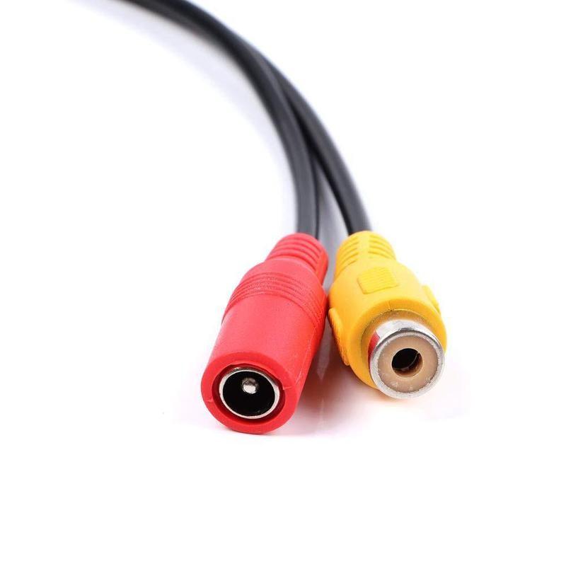Bil Ryggekamera 4-Pin Hann til Hunn Kontakt For BMW RCA CVBS Ledning Signal Strømadapter Ledningsnett 1 stk