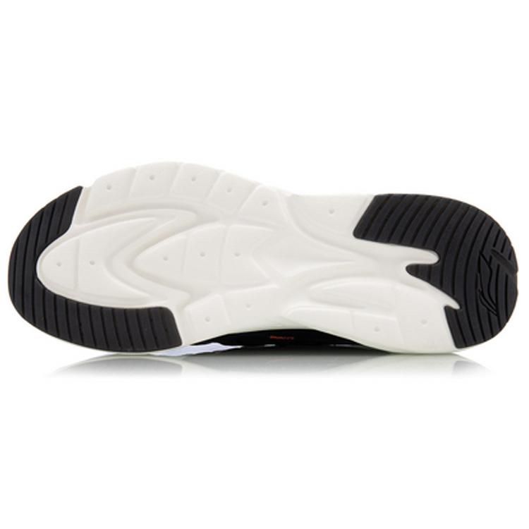 Li Ning Spark Fabric Lightweight Anti Slip Low Top Sports Casual Shoes Men's White Orange AGLQ057-6