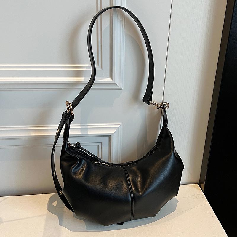 Frühling neues Produkt schlichte weiche Ledertextur Knödeltasche Nischendesign Pendler vielseitig lässige Umhängetasche für Damen