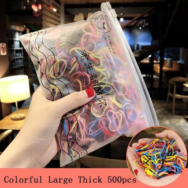 1000 teile/paket Mädchen Bunte Kleine Einweg Gummibänder Gummi Für Pferdeschwanz Halten Scrunchie Haarbänder Mode Haar Zubehör