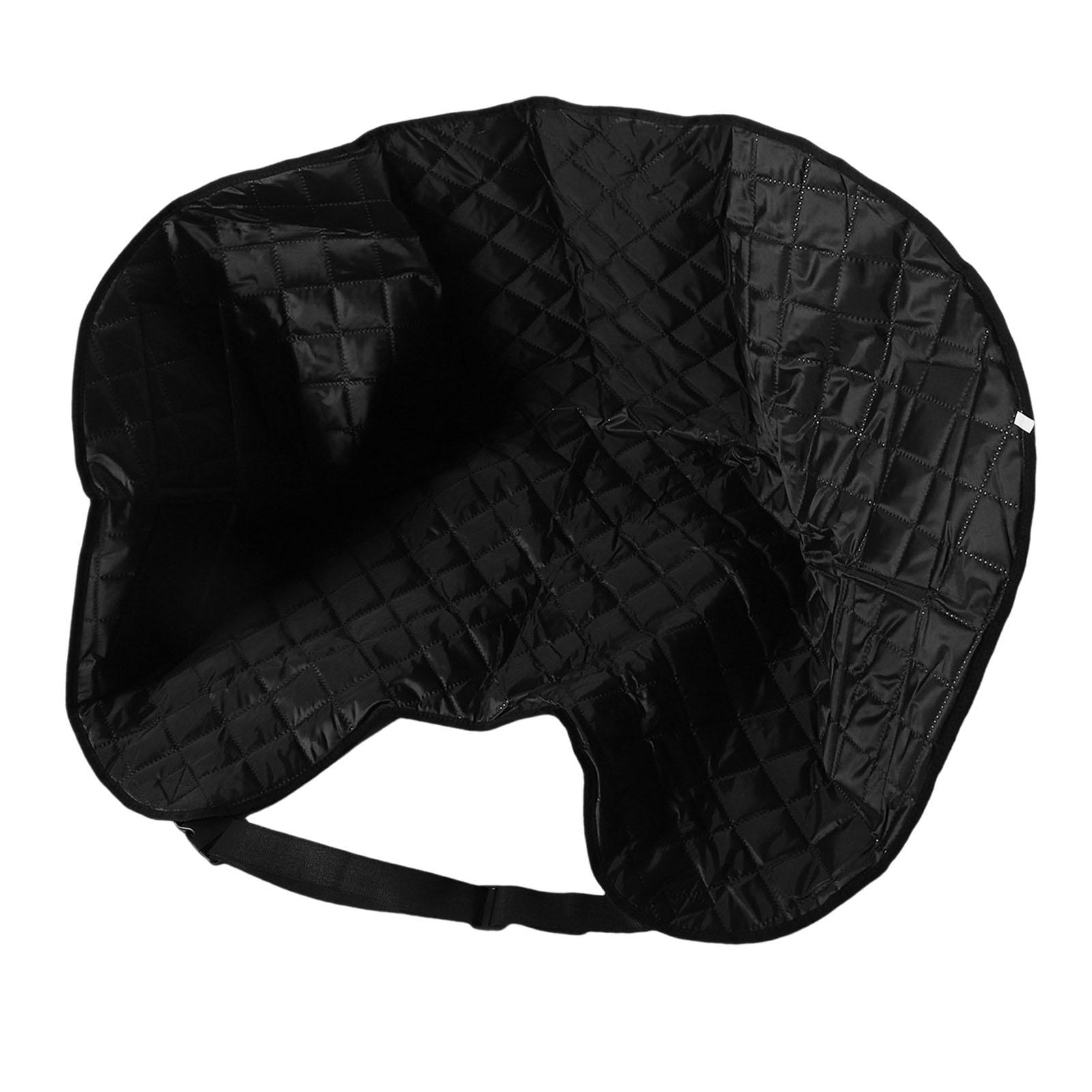 Motorcycle Leg Warm Apron Blanket Windproof Waterproofing Scooter Leg Cover for Motorbike Winter Cycling Black