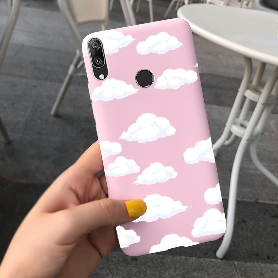 For Huawei Y7 2019 Case Soft TPU Phone Case Y 7 2019 Cover for Huawei Y7 Prime 2019 Silicone Coque Funda Matte Skily Back Shell
