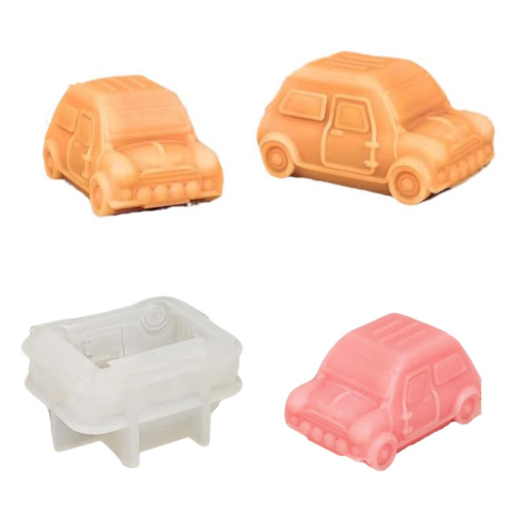 Autobus Auto Pryskyřičné Formy Autobus Auto Tvarované Formy na Svíčky pro Výrobu Svíček Mýdla Čokoládového Dortu Fondán Pokojové Dekorace DIY Řemeslo