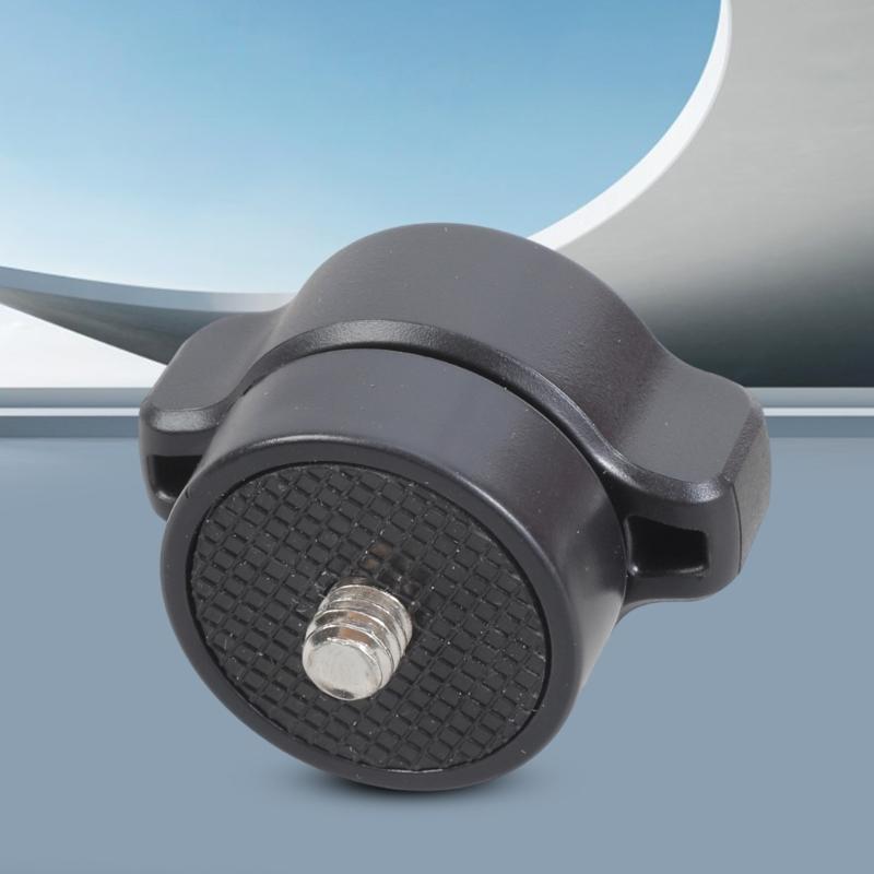 Female 17mm Ball Joint Socket to 1/4-20 Male Screw Mount Adapter Head Wide Compatibility with Camera Accessories