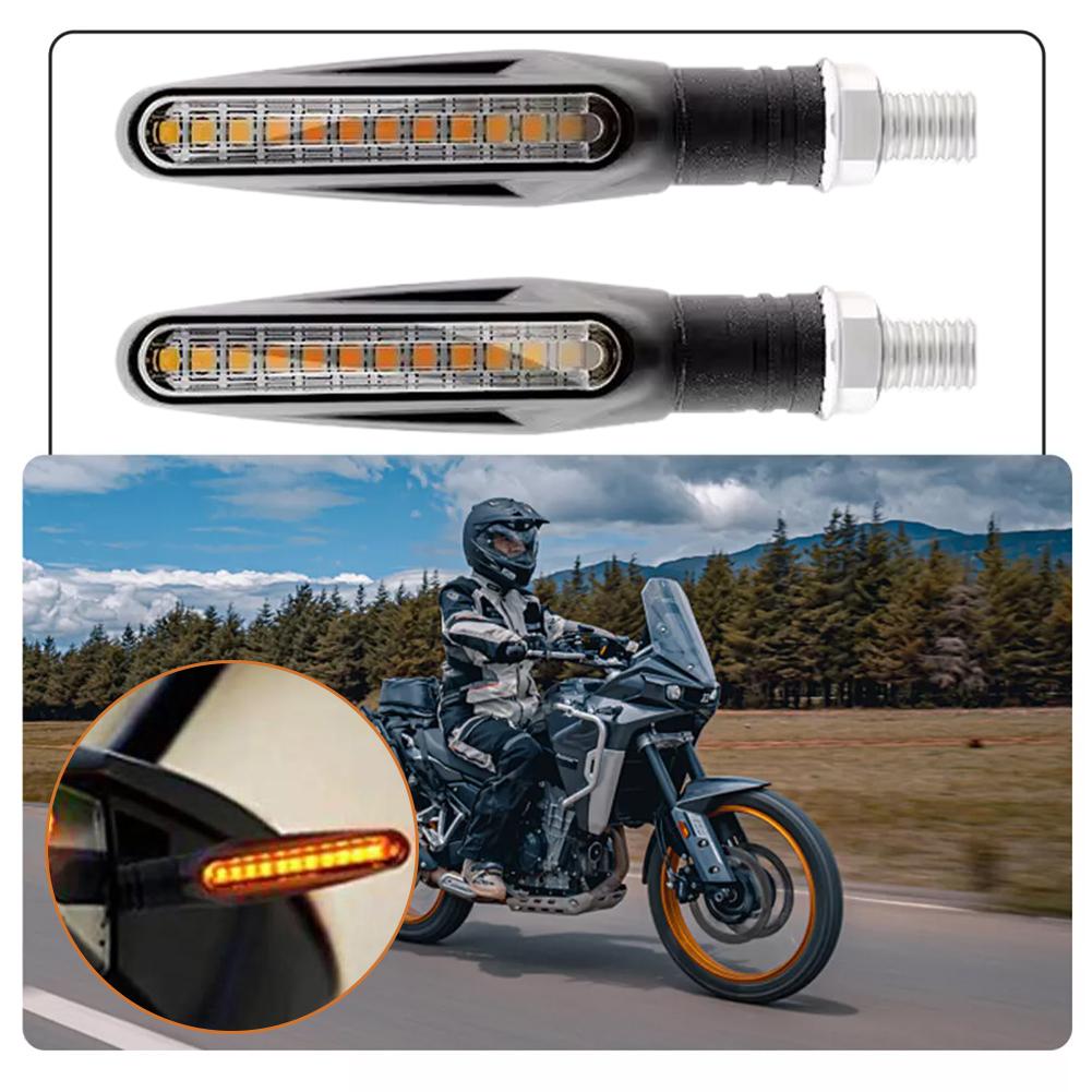 2Pcs/4Pcs Motorcycle Turn Signal Lights Universal Motorcycle Indicators LED Motorbike Turning Indicators Daytime Running Lights