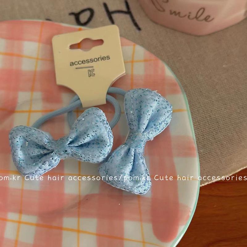 Herz Blume Schleife Haargummi: Kinder Hochelastischer Nahtloser Pferdeschwanzhalter