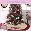Charming Forest Gnome Car Christmas Tree Skirt In Soft Burlap Fabric For Festive Decor