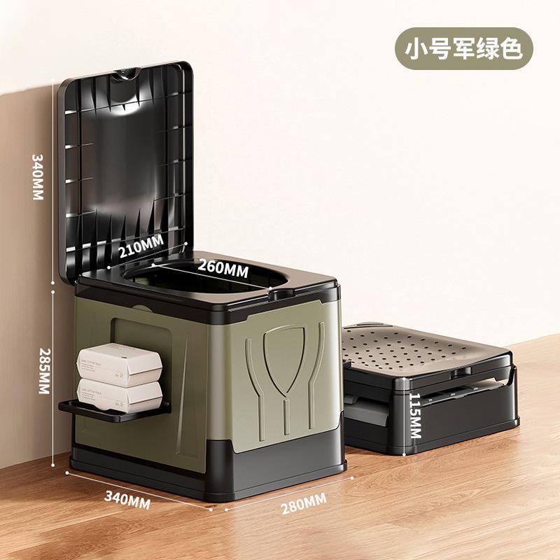Portable Reusable Mobile Toilet & Camping Trash Can, Durable Outdoor Multifunctional Sanitation Gear, Emergency Camping Supplies
