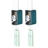 2Pcs Wall-Mounted Toothbrush Holder with Toothpaste Squeezer Strong Load-bearing Universal