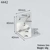Large 90° Right Angle L-Shaped Bracket Support for Shelves and Furniture