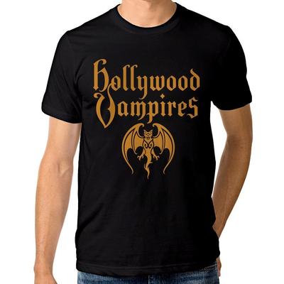 Hollywood Vampires Logo Tişört, Erkek Kadın Bedenleri (met-064)