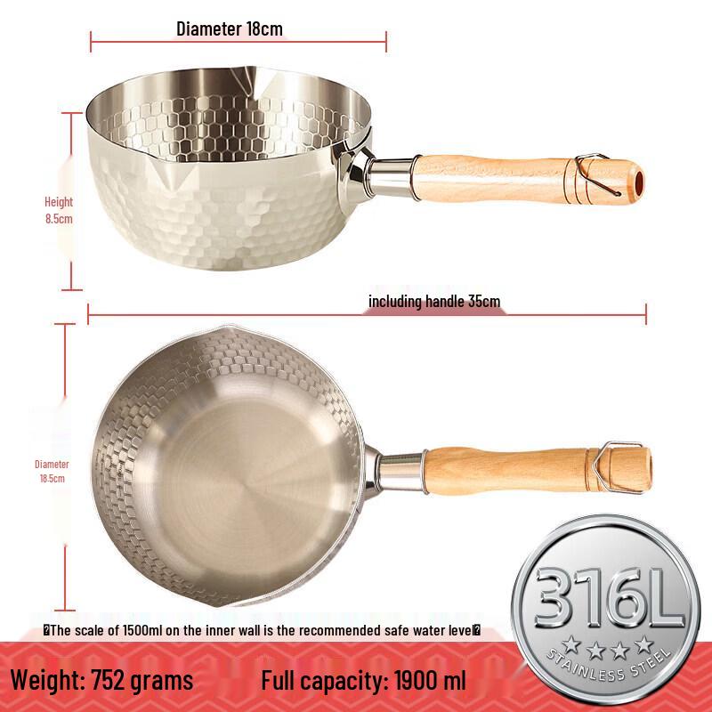 316 Stainless Steel Mini Yukihira Pot