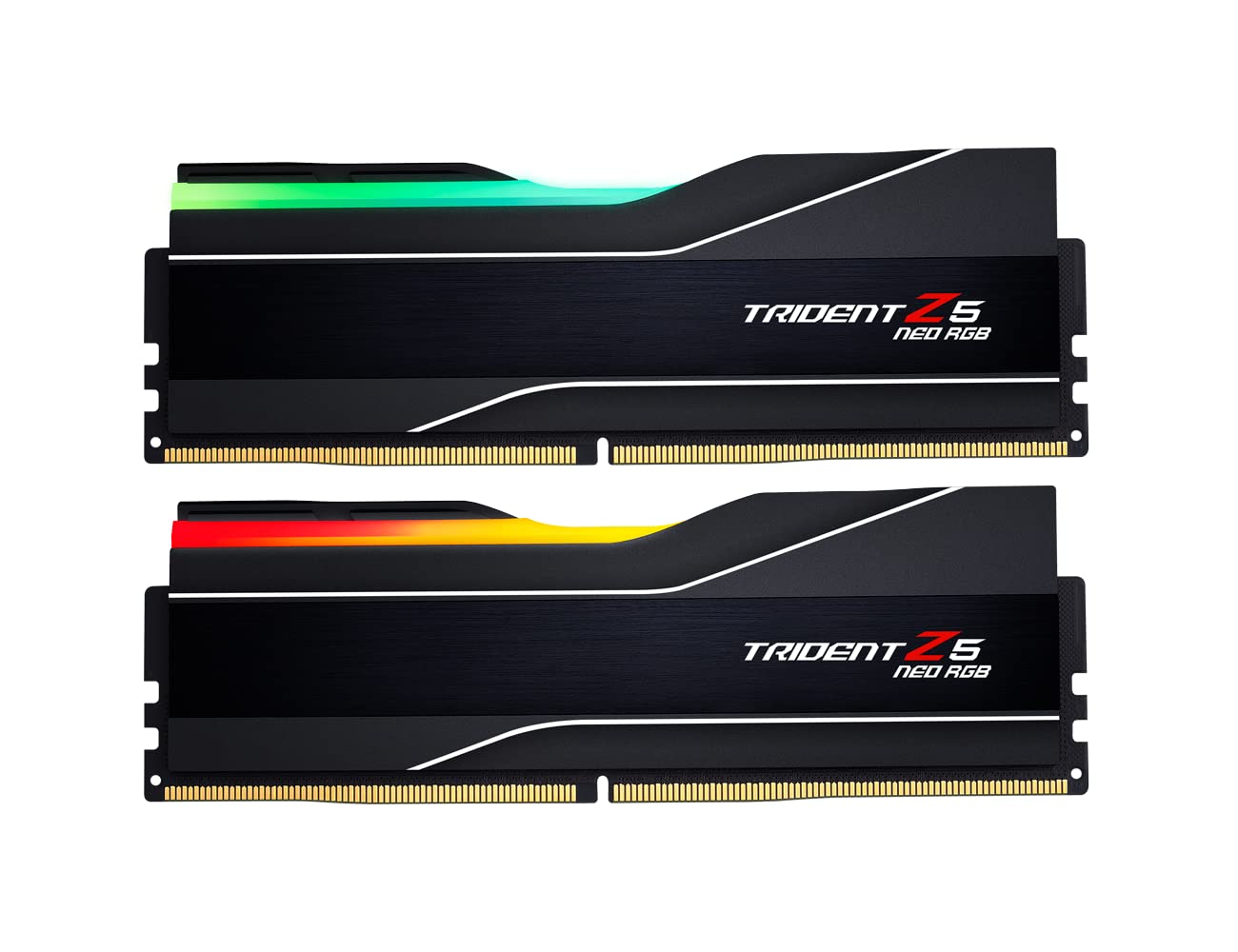 

Trident Z5 Neo RGB Series DDR5 RAM 32GB Desktop Computer Memory Matte Black G.SKILL (AMD Expo) (2x16GB) 6000MT/s CL30-38-38-96 1.35V U-DIMM -