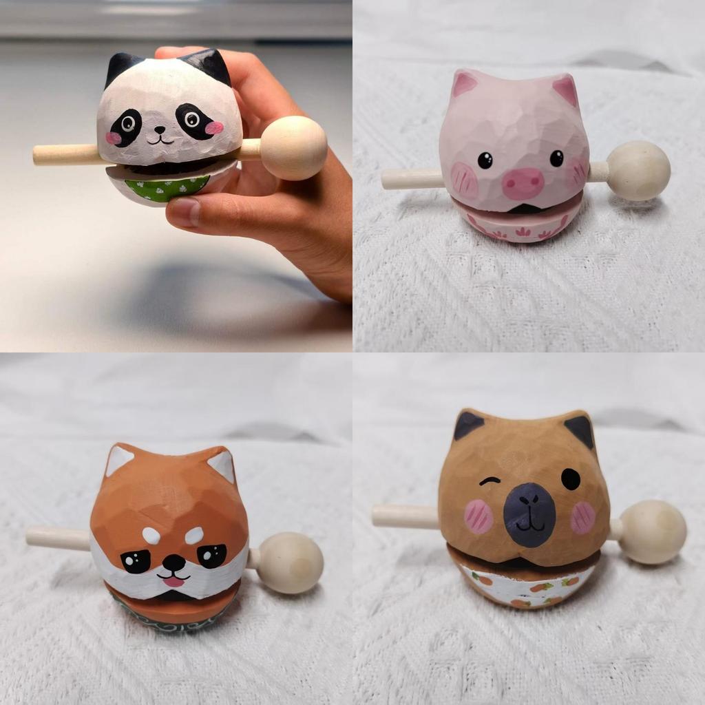 Wealth Plus Hölzerner Fisch Stressabbau Spielzeug Mit Handgefertigtem Design Für Bürodekoration Und Geschenk